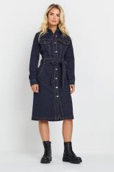M&Co Petite Indigo Blue Denim Shirt Dress | M&Co 3