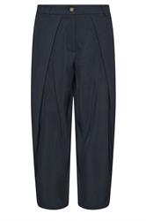 PixieGirl Petite Navy Blue Wrap Pleated Wide Leg Trousers