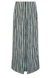 PixieGirl Petite Women's Brown Stripe Palazzo Wide Leg Trousers | PixieGirl  5
