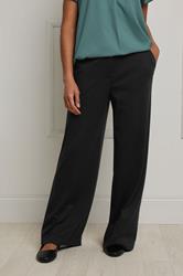 M&Co Black Ponte Wide Leg Trousers | M&Co 4