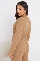 PixieGirl Petite Women's Camel Brown Chenille Cardigan | PixieGirl 3