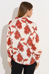 STAR Orange Floral Notch Neck Blouse | StarByJM 4