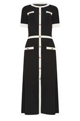 STAR Black Contrast Trim Knitted Dress | StarByJM 5