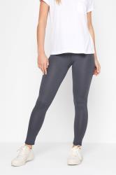 Petite Grey Basic Leggings | PixieGirl 1