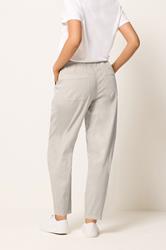 M&Co Natural Brown Tie Waist Barrel Trousers | M&Co 2