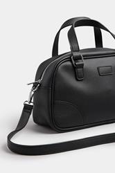 Black Faux Leather Cross Body Bag | Yours Clothing 5