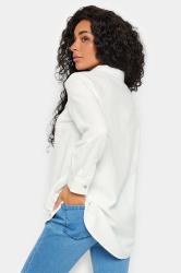 M&Co Petite White Linen Long Sleeve Shirt | M&Co 2
