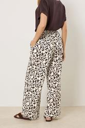 M&Co Brown Floral Wide Leg Trousers | M&Co 5