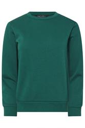 M&Co Petite Teal Blue Crew Neck Sweatshirt | M&Co 5