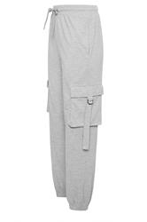 PixieGirl Petite Women's Grey Marl Cargo Joggers | PixieGirl 6