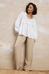 PixieGirl White Frill Detail Smock Top | PixieGirl 2
