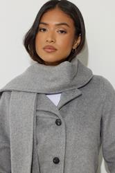 PixieGirl Petite Women's Dark Grey Formal Scarf Coat | PixieGirl 7