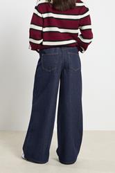 PixieGirl Petite Women's Indigo Blue Stretch Wide Leg Jeans | PixieGirl 3