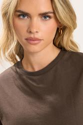 PixieGirl Petite Women's 2 PACK Chocolate Brown & Navy Blue Oversized T-Shirts | PixieGirl 6