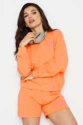 PixieGirl Petite Women's Orange 'Santa Cruz' Slogan Jogger Shorts | PixieGirl 4