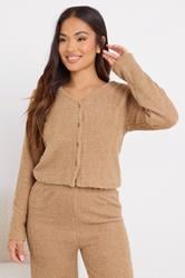 PixieGirl Petite Women's Camel Brown Chenille Cardigan | PixieGirl 1