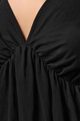 PixieGirl Petite Women's Black Cotton Smock Top | PixieGirl 4