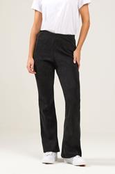 M&Co Petite Black Cord Flare Trousers | M&Co  3