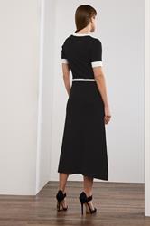STAR Black Contrast Trim Knitted Dress | StarByJM 4