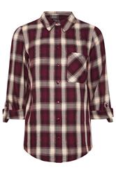 M&Co Petite Berry Red Check Shirt | M&Co 5