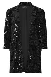 STAR Black Sequin Tailored Blazer | STAR x JM 6