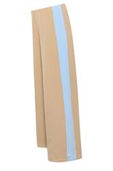 PixieGirl Petite Natural Brown Side Stripe Scuba Wide Leg Trousers