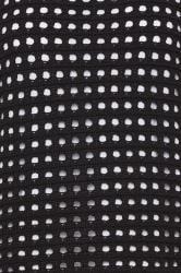 PixieGirl Black Crochet Slash Neck Jumper | PixieGirl 5