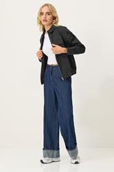 PixieGirl Black Bomber Collared Jacket | PixieGirl  2