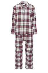 PixieGirl Petite Women's Ivory White & Red Cotton Check Pyjama Set | PixieGirl 6