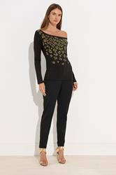 STAR Black Animal Embellished Top | StarByJM 3