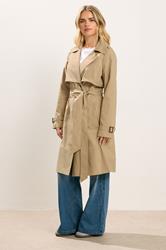 PixieGirl Petite Women's Natural Brown Trench Coat | PixieGirl 2