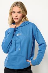 PixieGirl Petite Women's Blue Back Graphic Hoodie | PixieGirl 1