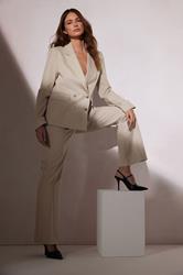 STAR Stone Brown High Waisted Flared Trousers | StarByJM 1