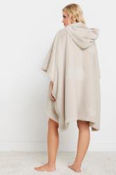 PixieGirl Petite Women's Stone Brown Faux Fur Blanket Hoodie | PixieGirl 3