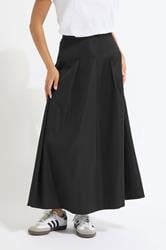 PixieGirl Petite Black Pleated Midaxi Skirt | PixieGirl 2