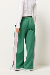 PixieGirl Petite Women's Green & Pink Side Stripe Joggers | PixieGirl 3