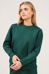 M&Co Petite Teal Blue Crew Neck Sweatshirt | M&Co 3