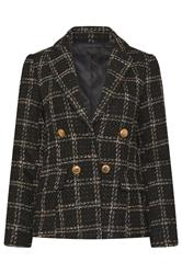 STAR Black Check Boucle Blazer | StarByJM 1
