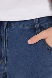 PixieGirl Petite Women's Dark Blue Palazzo Wide Leg Jeans | PixieGirl  4