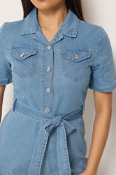 M&Co Petite Blue Denim Jumpsuit | M&Co 4