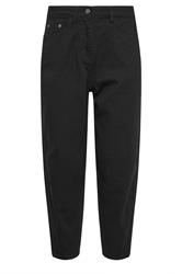 PixieGirl Petite Women's Black Non-Stretch Barrel Jeans | PixieGirl 5