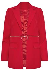 STAR Red Zip Waist 2-In-1 Blazer | StarByJM 6