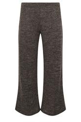 PixieGirl Petite Women's Chocolate Brown Marl Wide Leg Trouser | PixieGirl 1