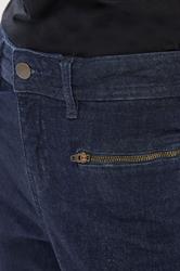 PixieGirl Petite Women's Dark Blue Stretch Zip Pocket Skinny Jeans | PixieGirl 4