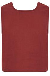 PixieGirl Petite Brick Red Cotton Cheesecloth Top