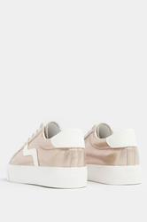 Gold Faux Leather Trainers In Extra Wide EEE Fit | Yours Clothing 4