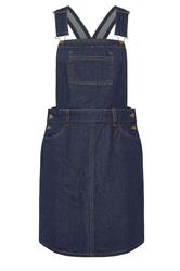 PixieGirl Petite Women's Indigo Blue Denim Pinafore Dress | PixieGirl 1