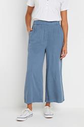 M&Co Blue Wide Leg Culottes | M&Co  1