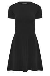 PixieGirl Petite Women's Black Textured Mini Dress | PixieGirl 1