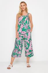 M&Co Petite Green Leaf Print Cami Top | M&Co 1